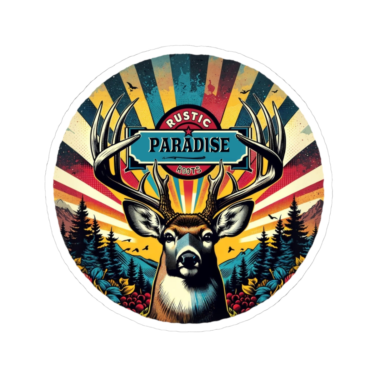 Rustic Roots Paradise Whitetail Sticker